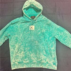 Jordan Teal Hoodie with Iconic Logo